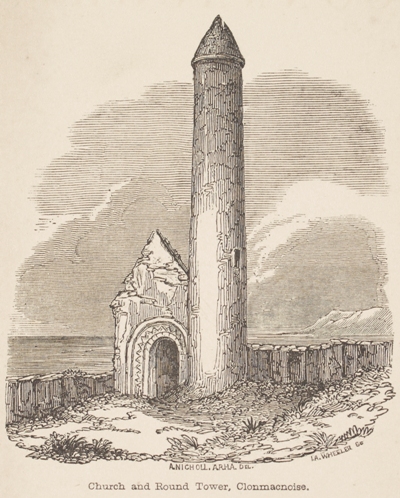 Church and Round Tower, Clonmacnoise