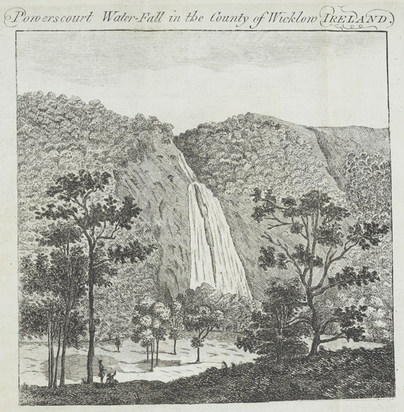 Powerscourt Water-Fall in the County of Wicklow Ireland