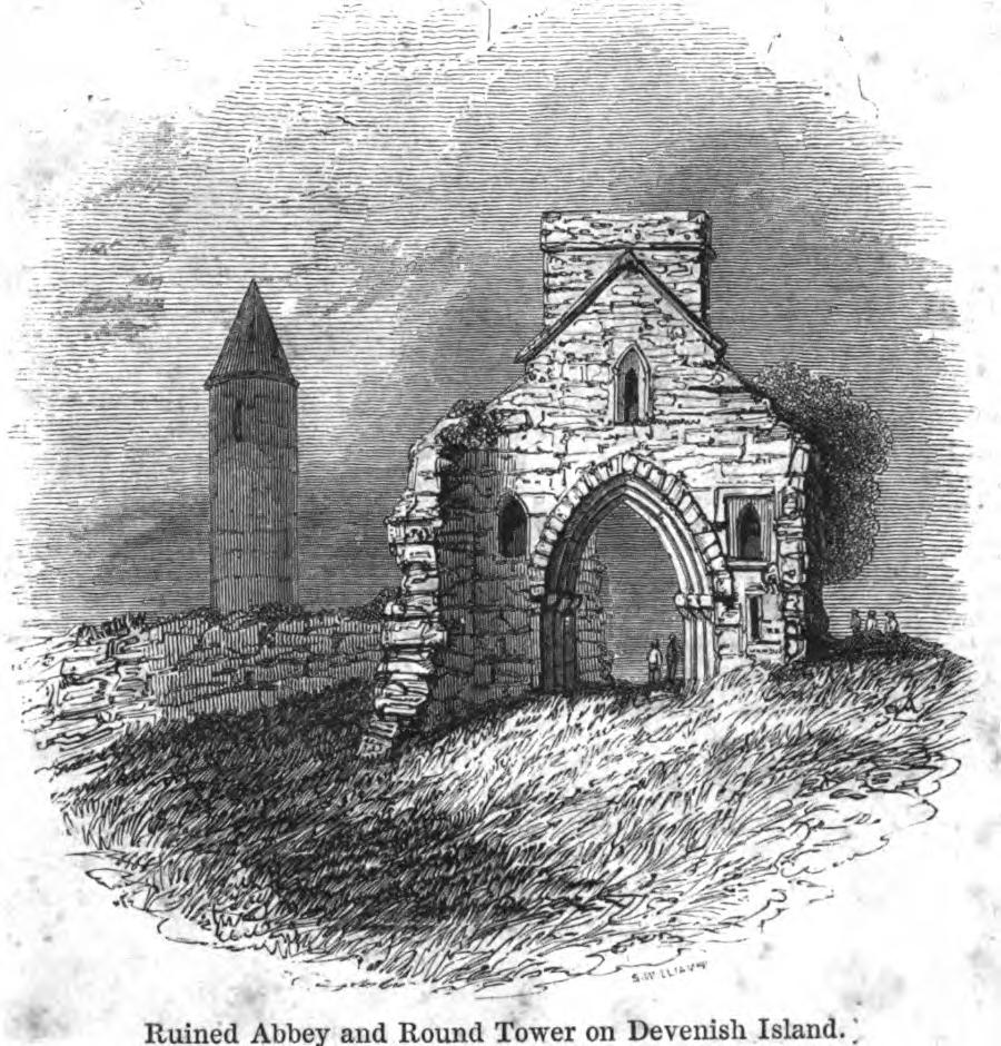 Ruined Abbey and Round Tower on Devenish Island