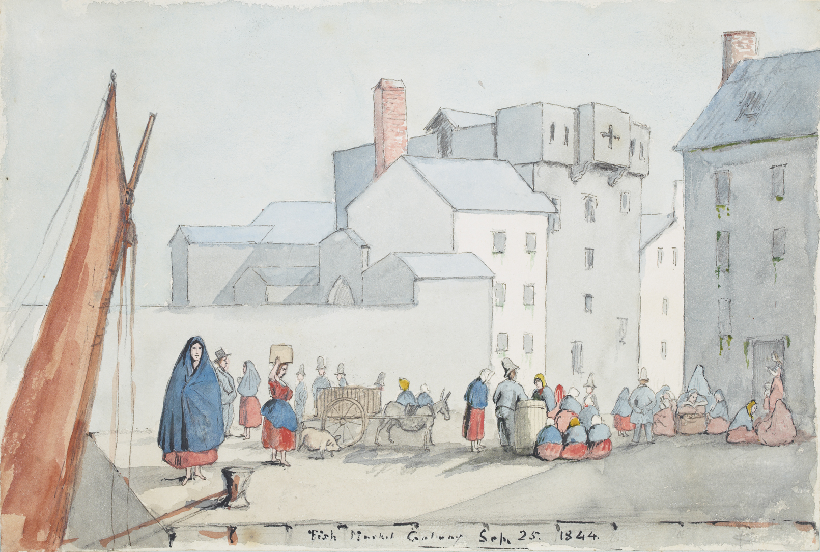 Fish market, Galway, Sep. 25. 1844