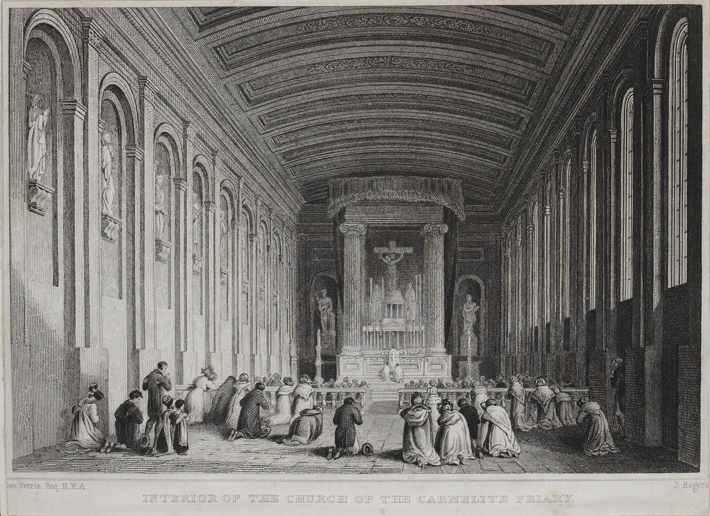 Interior of the Church of the Carmelite Friary 