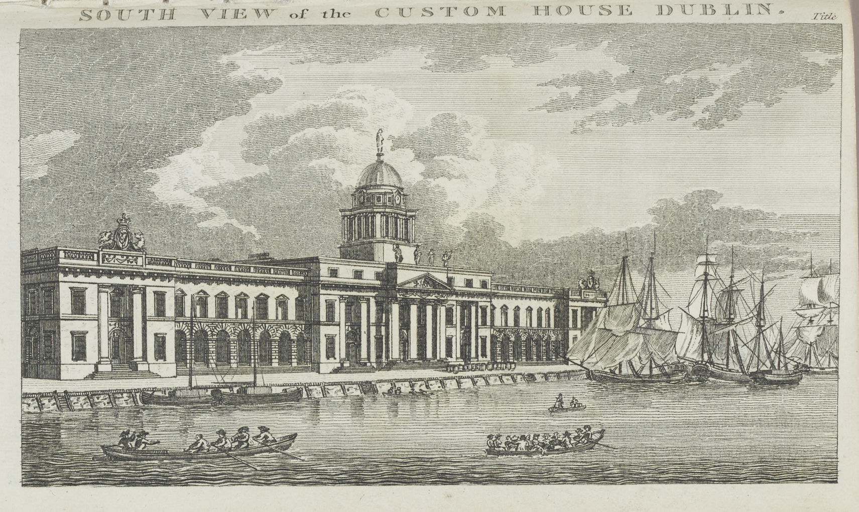 South View of the Custom House Dublin