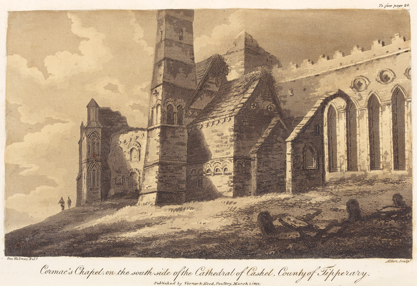 Cormack’s Chapel, on the South Side of the Cathedral of Cashel, County of Tipperary