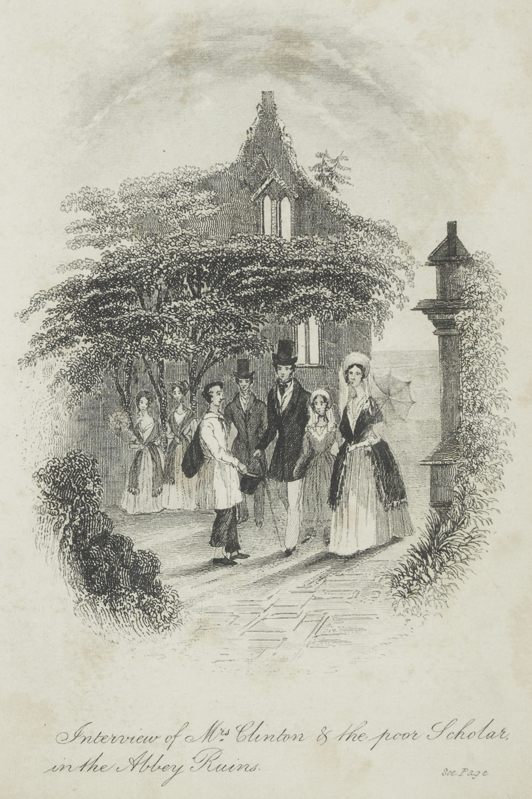 Interview of Mrs Clinton and the poor Scholar in the Abbey Ruins