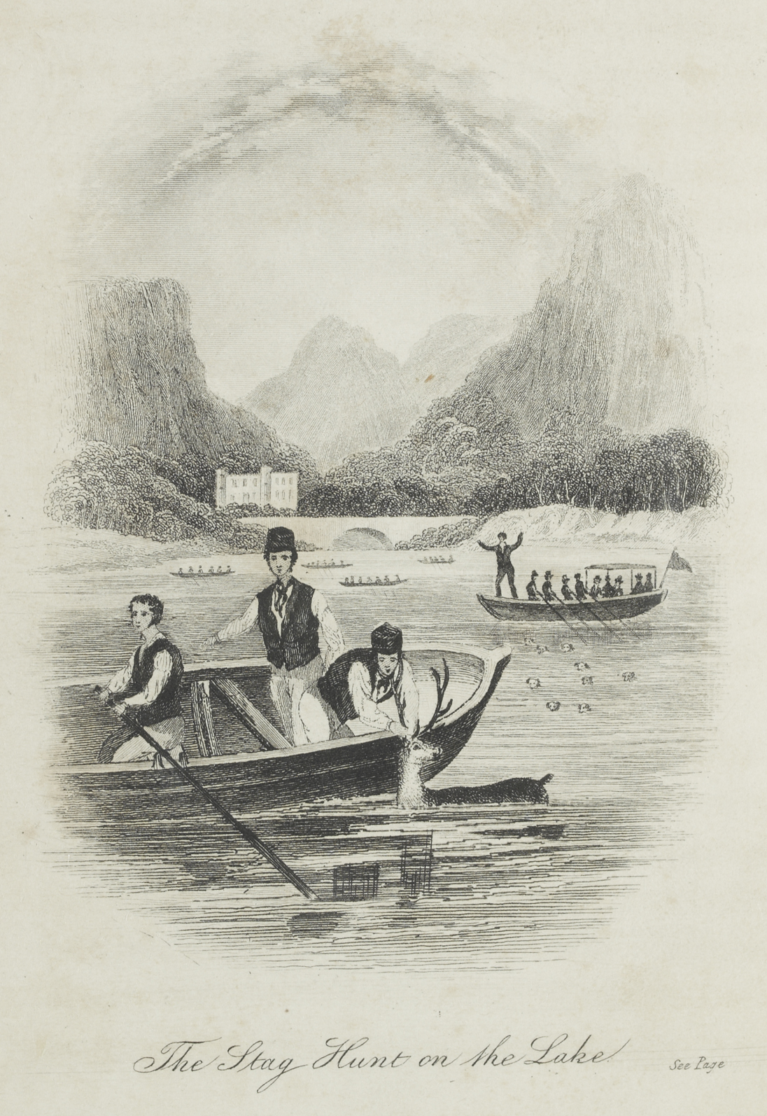 The Stag Hunt on the Lake