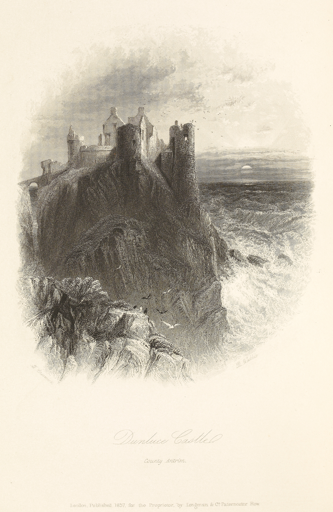 Dunluce Castle, County Antrim. [Ireland Picturesque and Romantic]