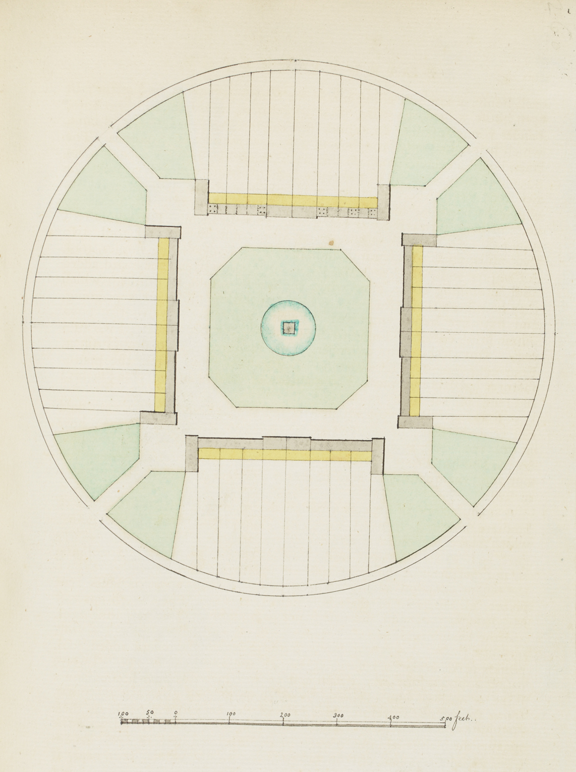 Plan of circular structure at Blarney