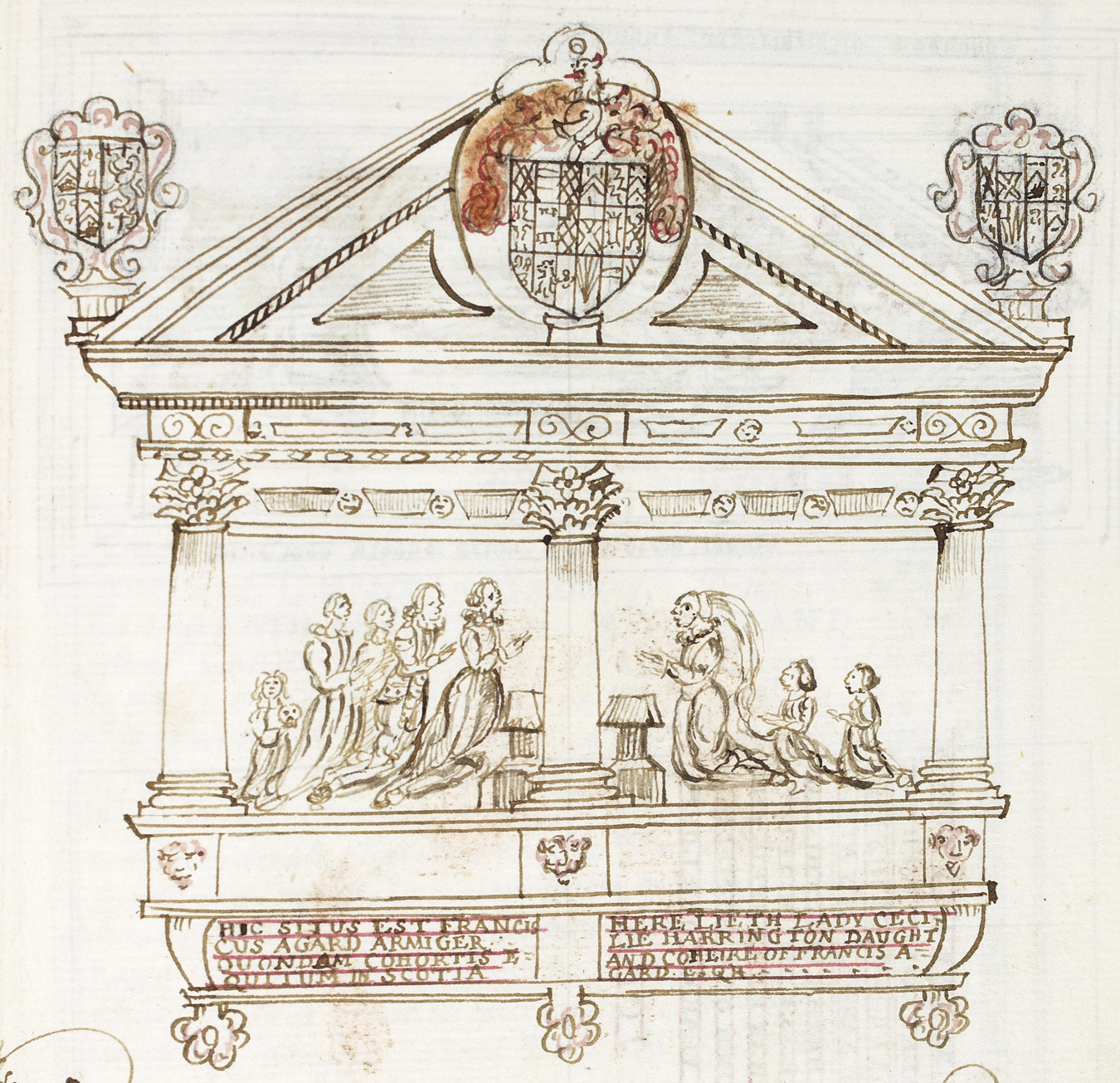 Sepulchral monument of Francis Agard, Esq. and his Daughter Lady Cecilia Harrington