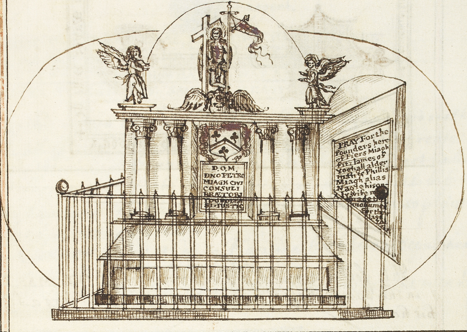 Monument of Peter Miagh in St Mary’s Church, Youghal