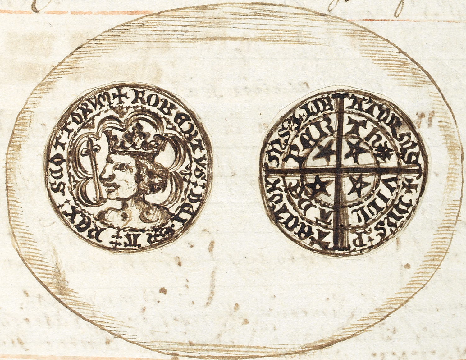 Silver coin from Scotland