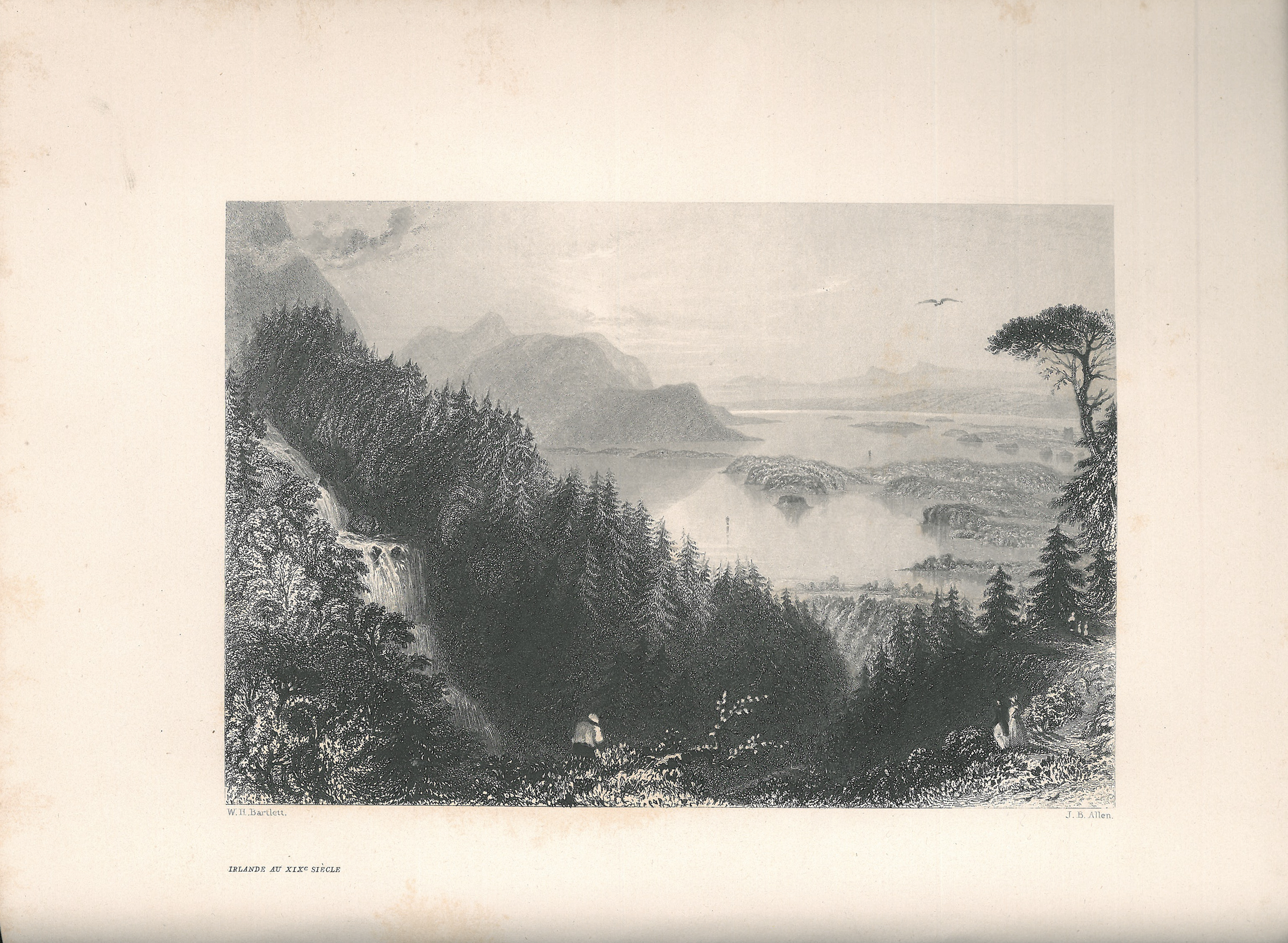 Lacs Lower et Turc, Killarney, vus de la cascade de Turc